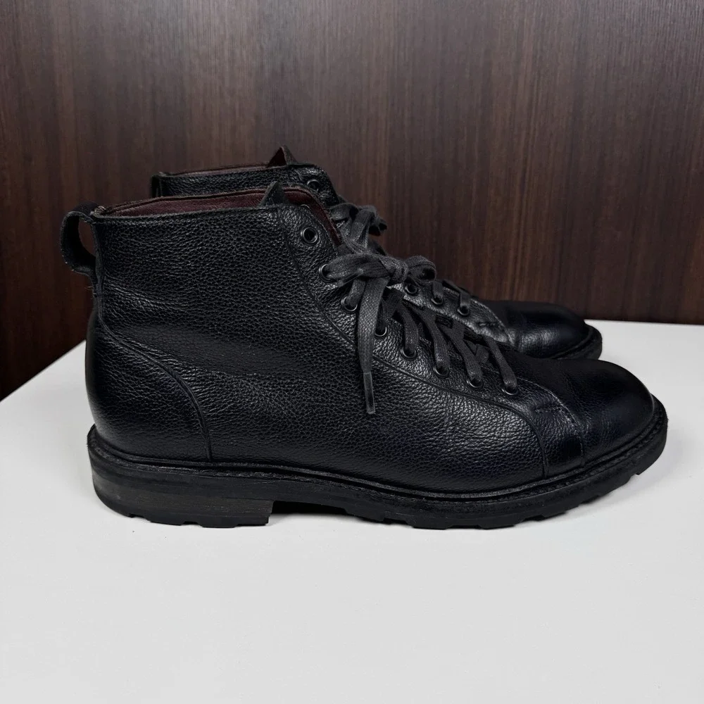 Allen Edmonds 9 D Black Leather Alpine Chukka Boots Weather Proof Lace Up